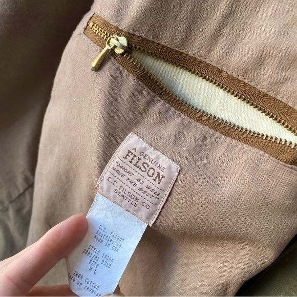 Filson Vintage In Cloth Waxed Cotton Jacket - Picture 9 of 16